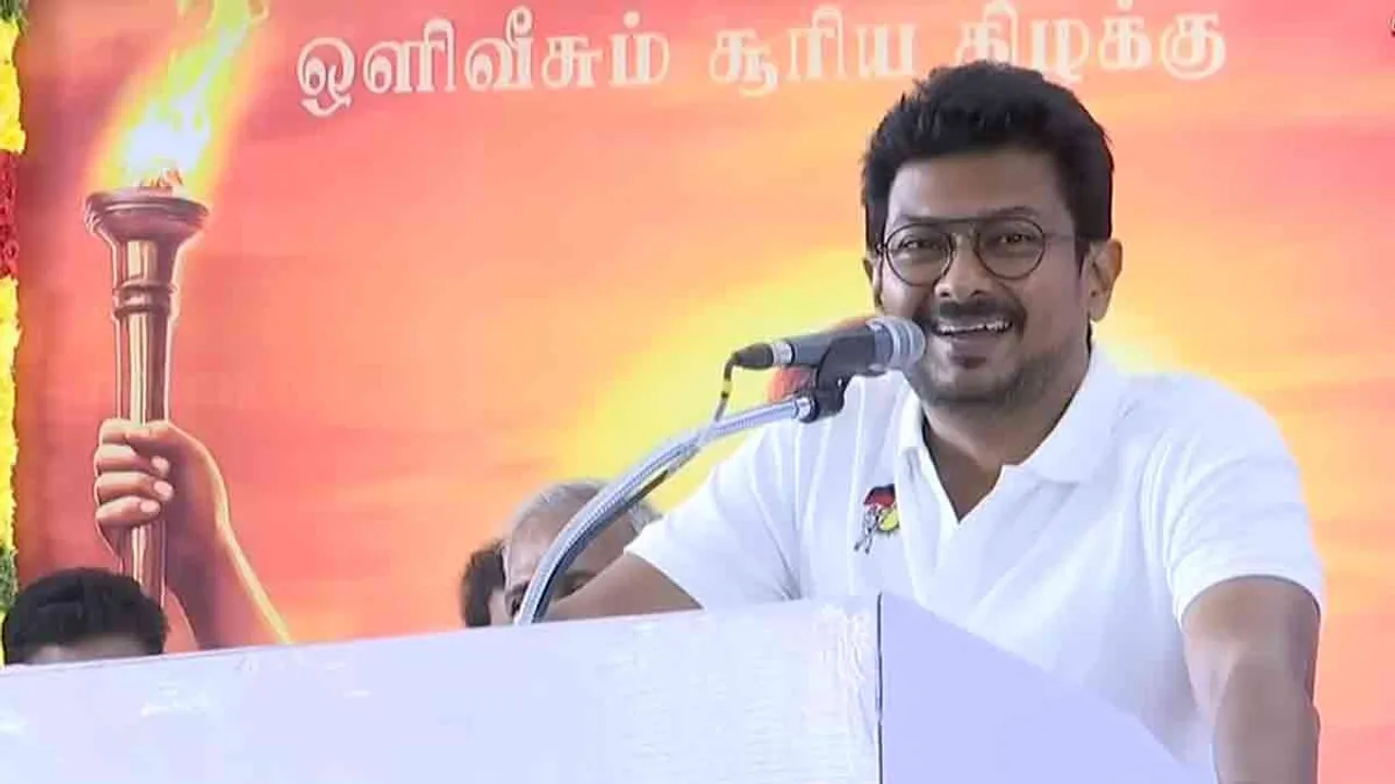 'Tamil Nadu cannot even be touched by the Changis' - Udayanidhi Stalin's speech Photograph: (dmk) 