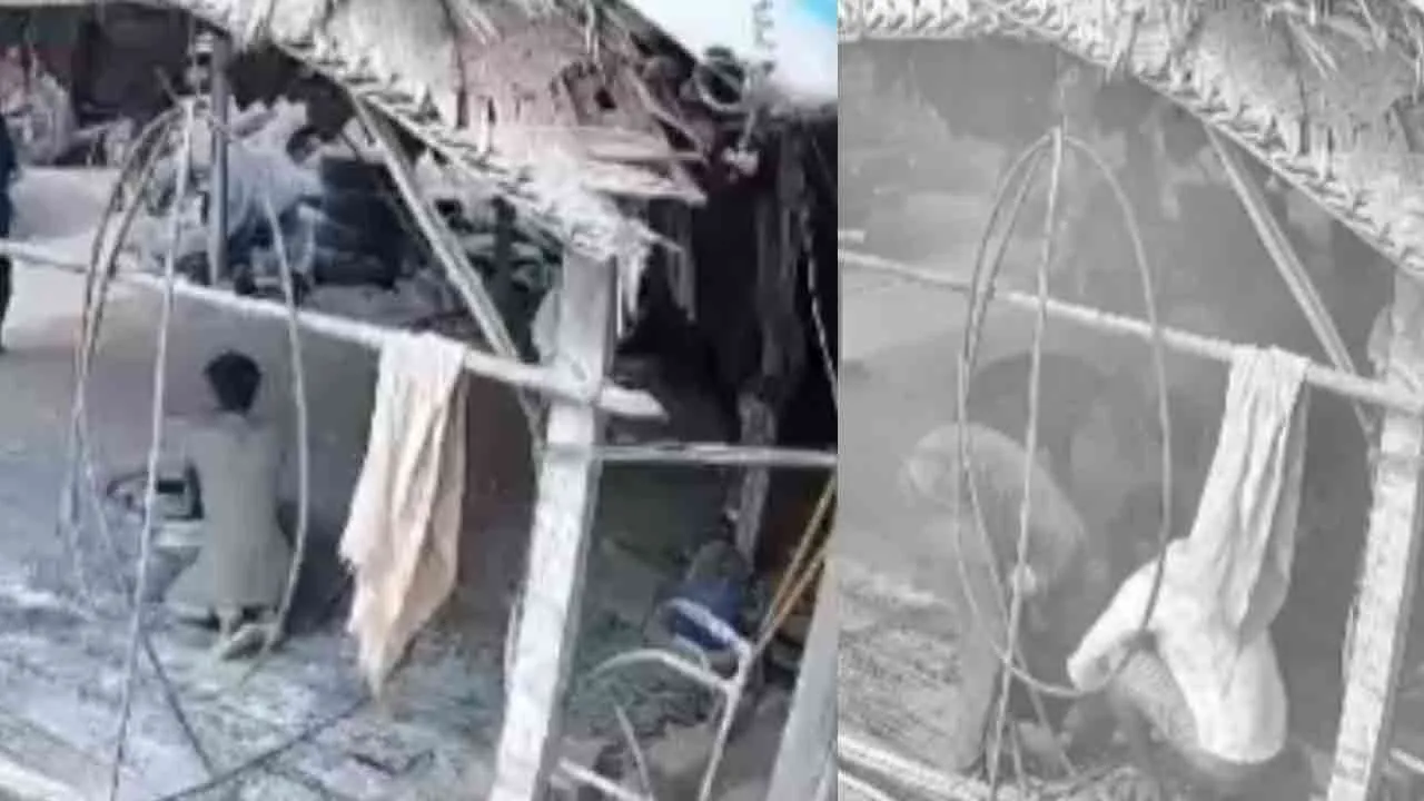  லாரியின் டயருக்கு காற்று நிரப்பிய தொழிலாளருக்கு ஏற்பட்ட விபரீதம்!