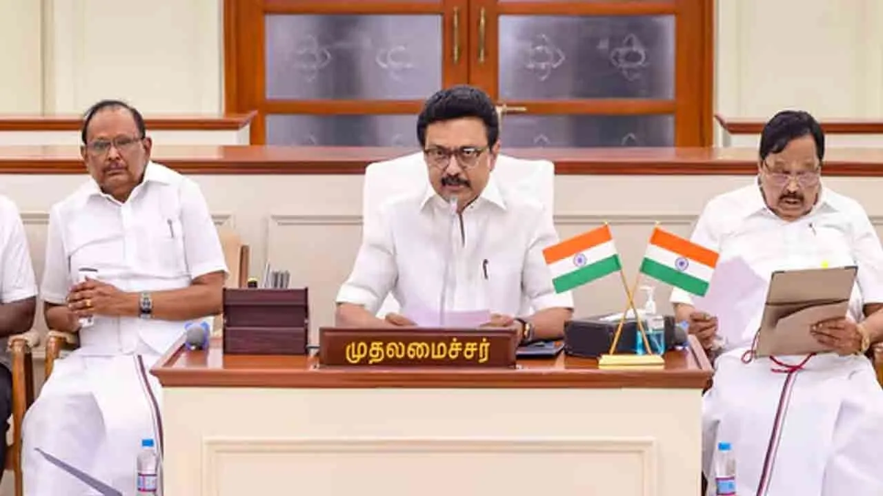  Cabinet meeting chaired by the Chief Minister of Tamil Nadu today 