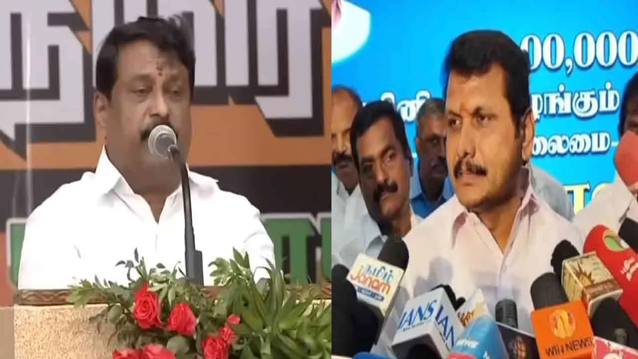  Senthil Balaji answered Nainar Nagendran speaks in a half-hearted manner 