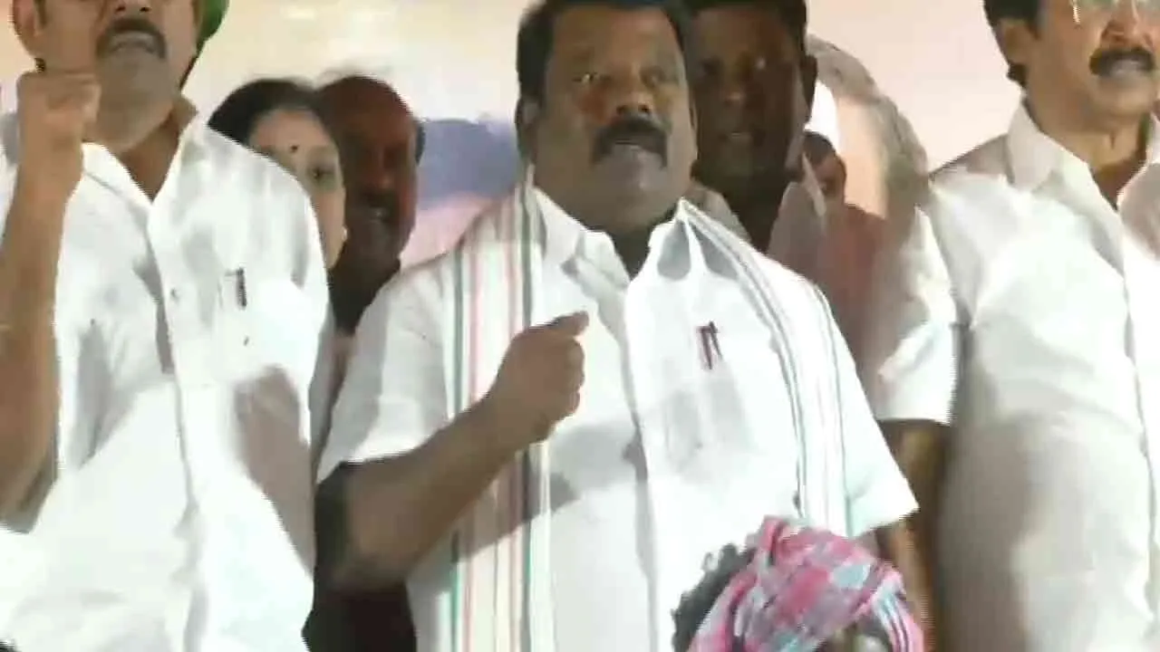  The Congress party holding a hunger strike across the country today againt VBgramg 