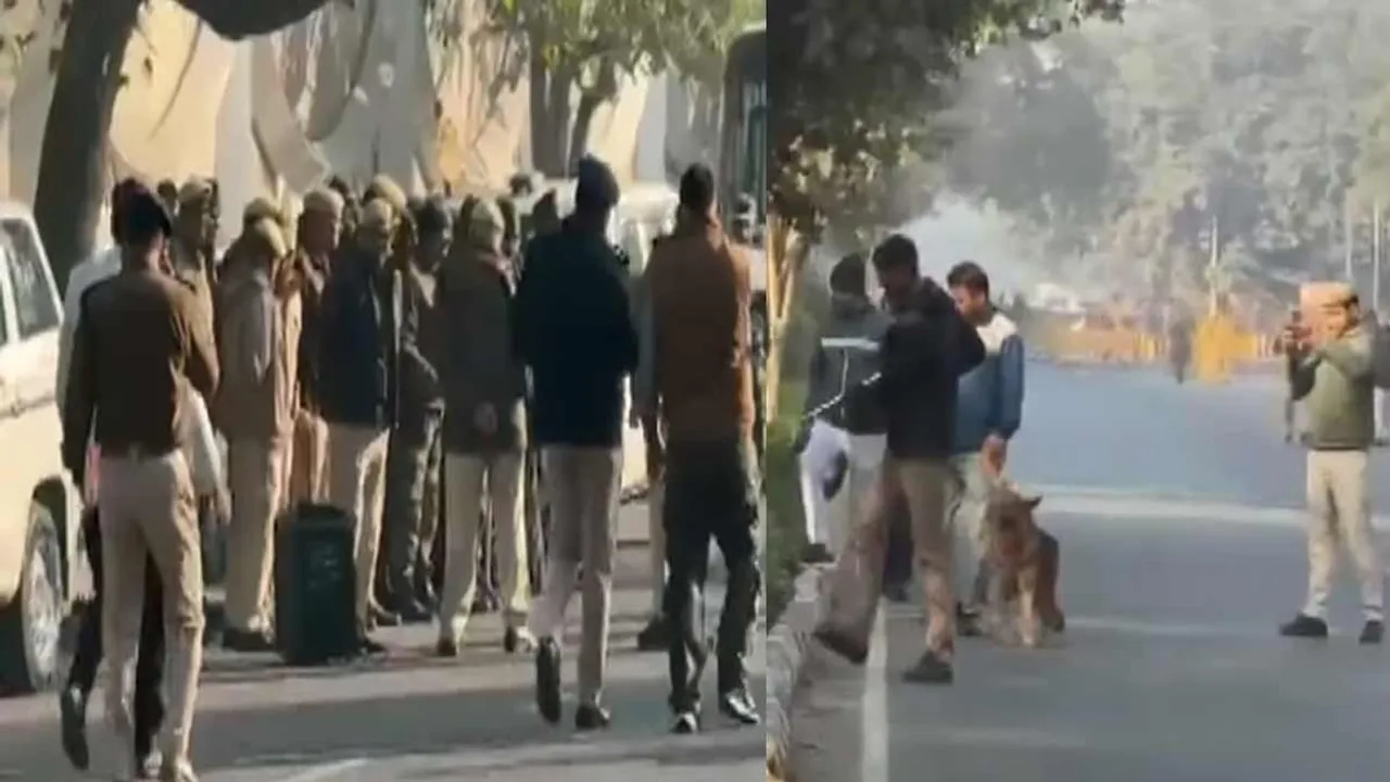  Vijay in CBI custody - tight security in Delhi Photograph: (TVK) 