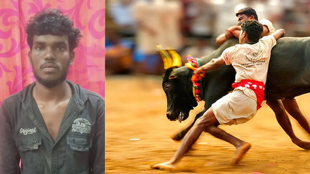  Jallikattu clash; youth lose their live - relatives block road Photograph: (pudukottai) 