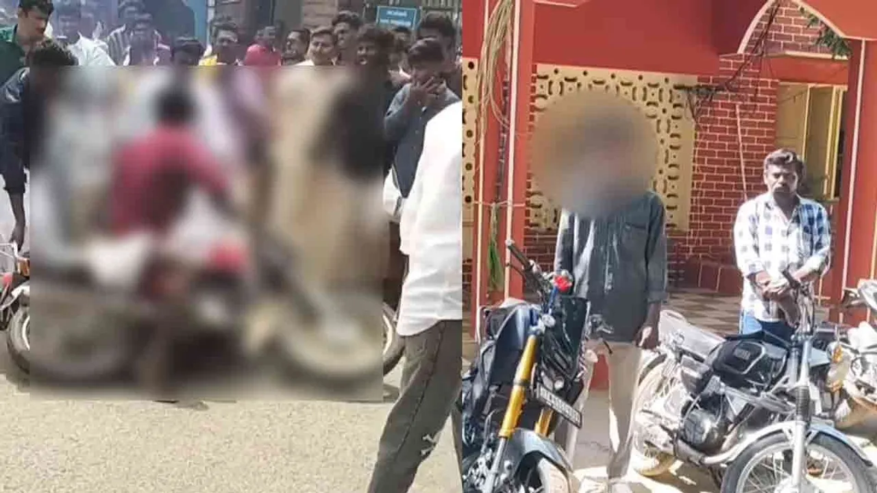  Bike wheeling during Pongal celebrations - Police seize it Photograph: (aruppukottai) 