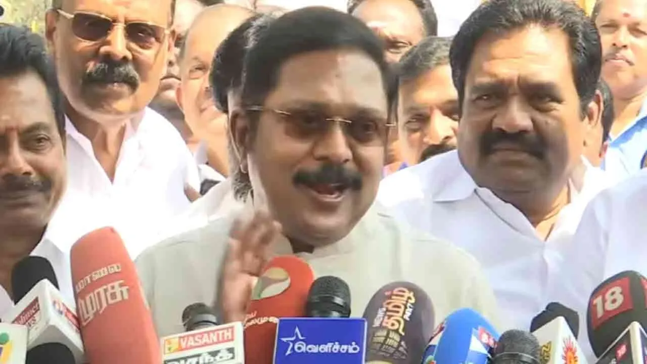  TTV Dhinakaran said Those leading the coalition will announce at the appropriate time 