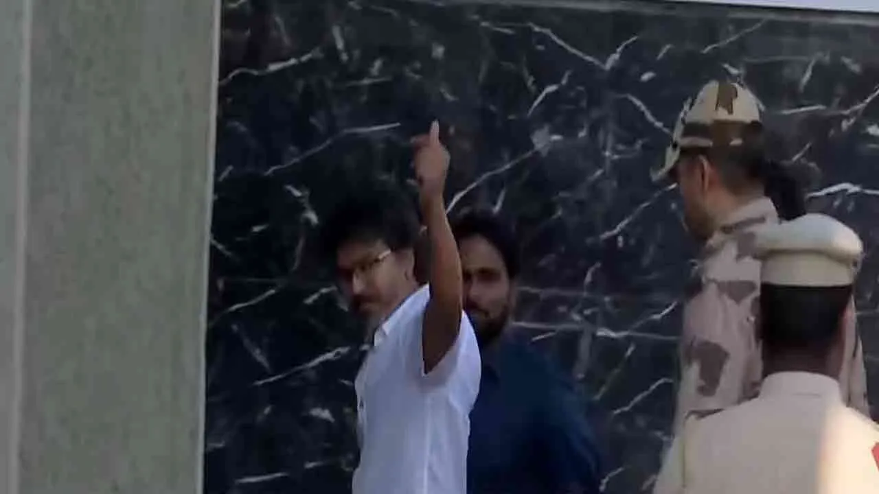  TVK leader Vijay Appears again for questioning today in Delhi 