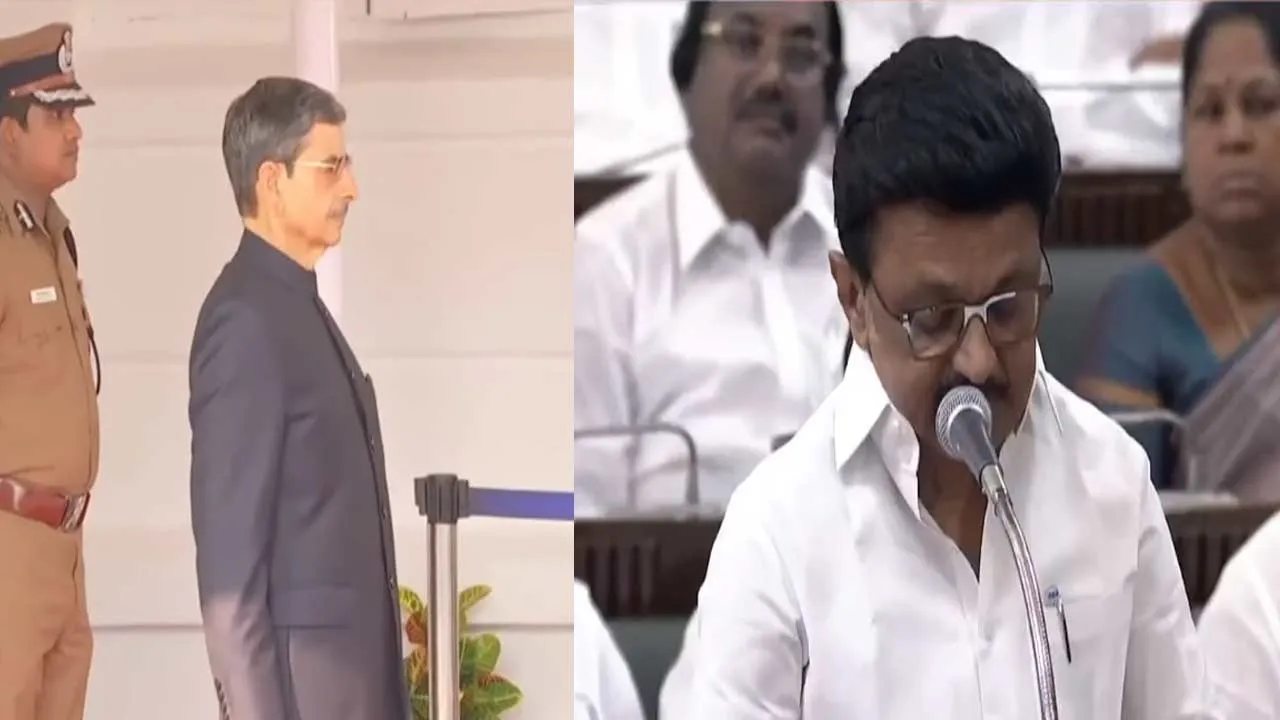 The Chief Minister MK stalin roared for Governor R.N. Ravi left the tamilnadu assembly 