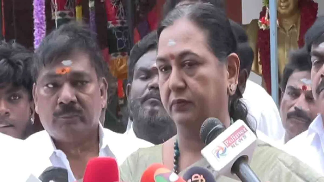  'No party has invited us so far' - Premalatha Vijayakanth interview Photograph: (dmdk) 