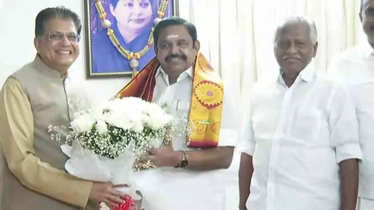  எடப்பாடி பழனிசாமியைச் சந்தித்த பியூஷ் கோயல்; விருந்துடன் கூடிய அரசியல் வியூகம்!