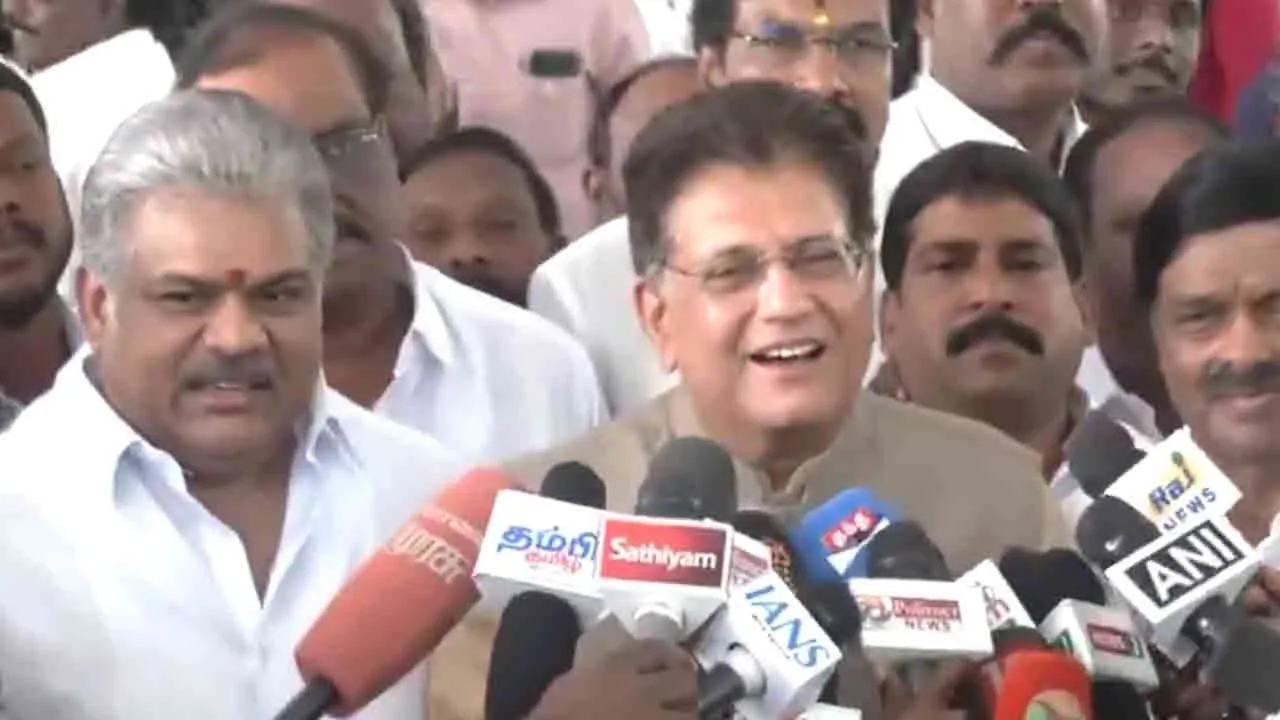  GK Vasan meets Piyush Goyal and speaks for NDA alliance 