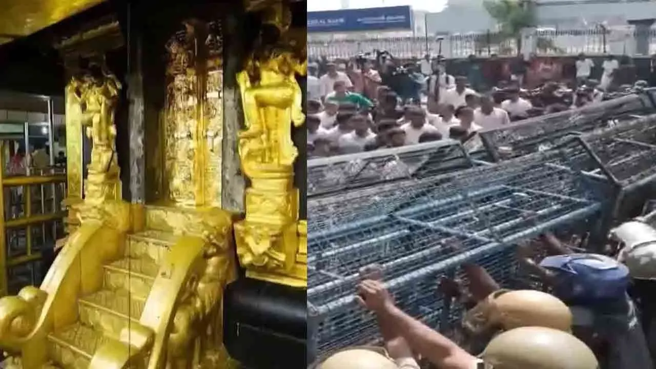  சபரிமலை தங்கத் திருட்டு விவகாரம் : போராட்டத்தில் இறங்கிய இளைஞர் காங்கிரஸ்!