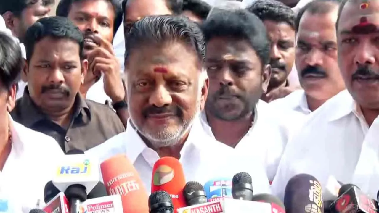  O. Panneerselvam said A proper response will be given before the end of the month 