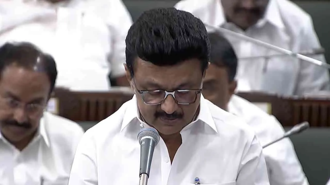  Tamil Nadu Chief Minister M.K. Stalin criticized the Governor in the Tamil Nadu Legislative Assembly 