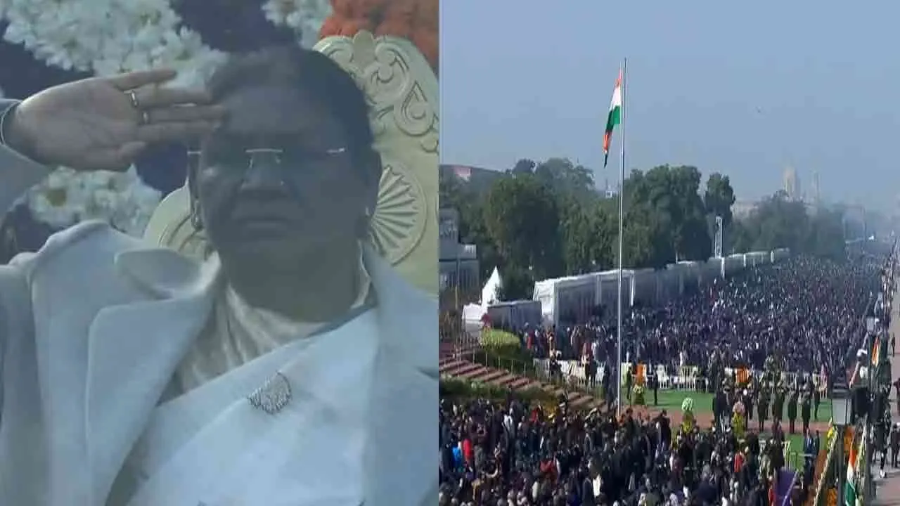  President hoists the national flag in Delhi at 77th Republic Day celebrations 
