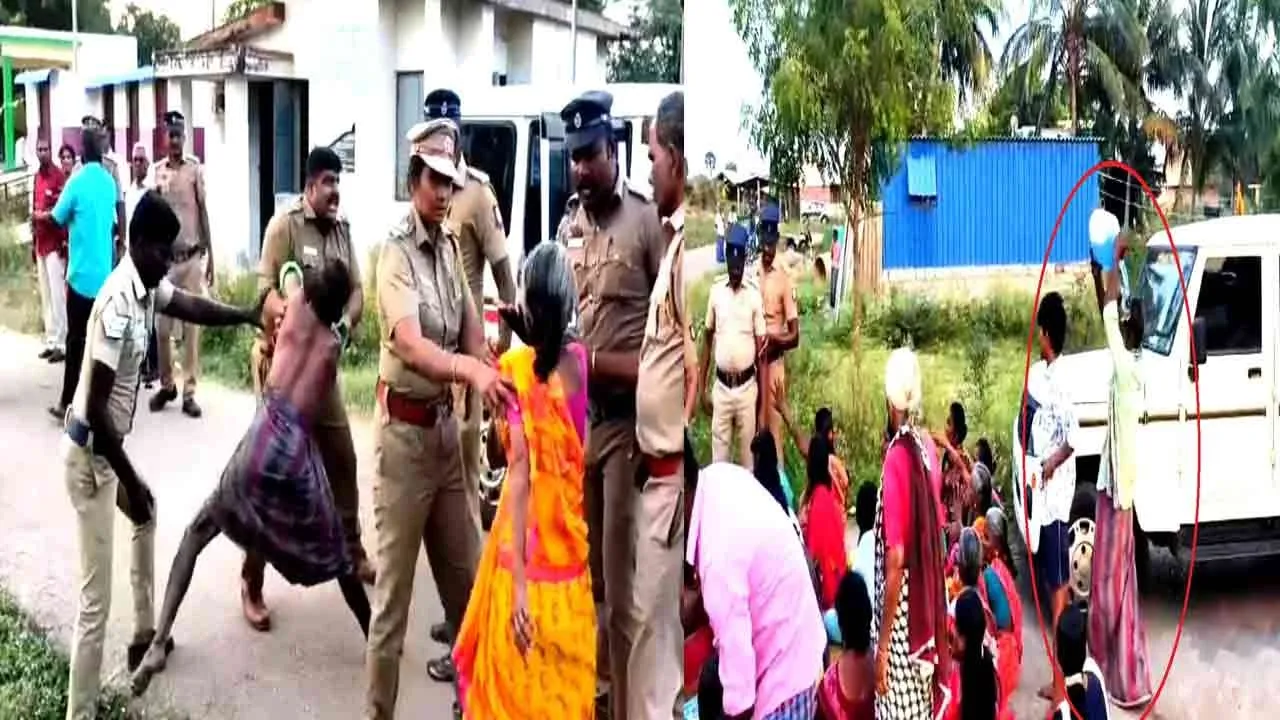  Attempt to set fire to temple patta demand for Tension at Gram Sabha meeting 