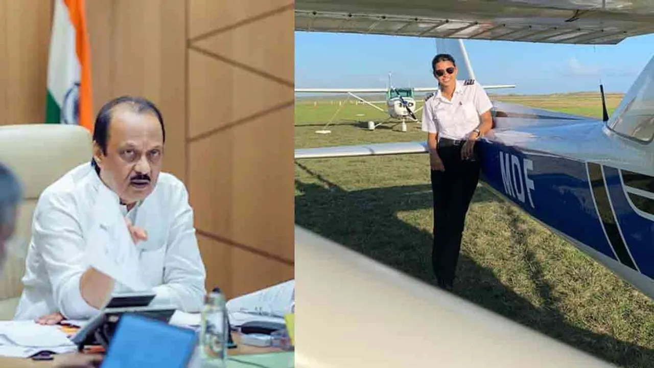  'Ajit Pawar praised women pilots'- post goes viral Photograph: (ajith pawar) 