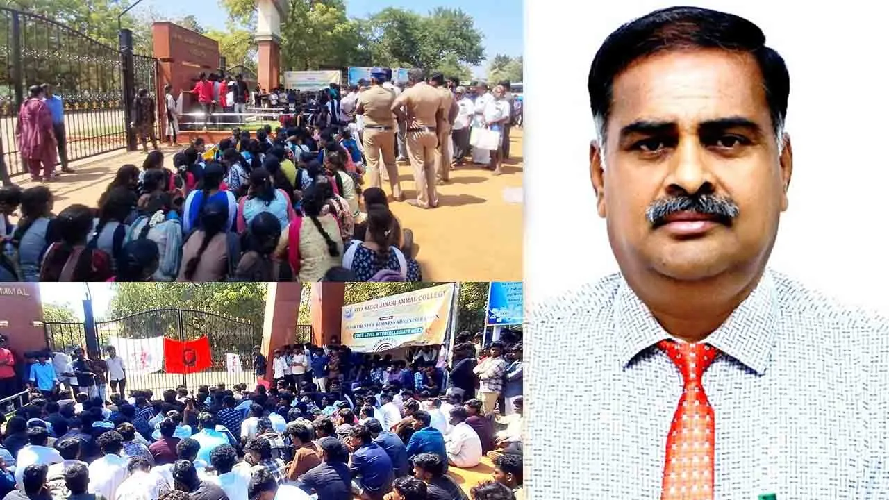  சிவகாசி மாணவி வழக்கு: கல்லூரி முதல்வர் கைது; உதவியாளருக்கு வலைவீச்சு! முழு பின்னணி!