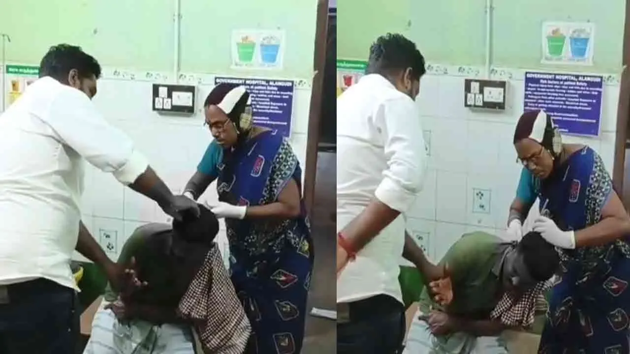  அரசு மருத்துவமனையில் மருத்துவர், செவிலியர்கள் இருந்த போதும் உதவியாளர் தையல் போட்டது ஏன்? - வெளியான தகவல்!
