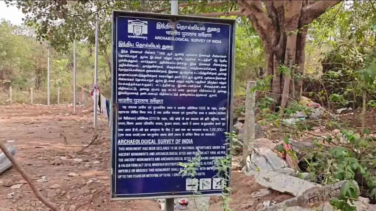  தொல்லியல் பாதுகாப்பு பகுதி; அத்துமீறி வீட்டுமனை அமைப்பு!