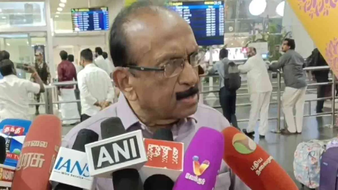  'Question about Tvk..' Vaiko reacted with a single line Photograph: (vaiko) 