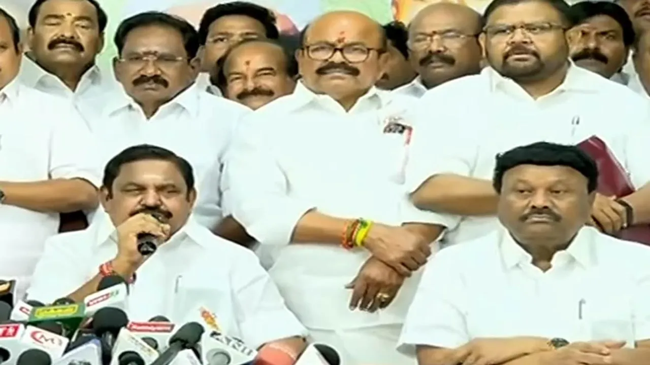 'Case free; loan waiver' - AIADMK announces next phase of promises Photograph: (admk) 