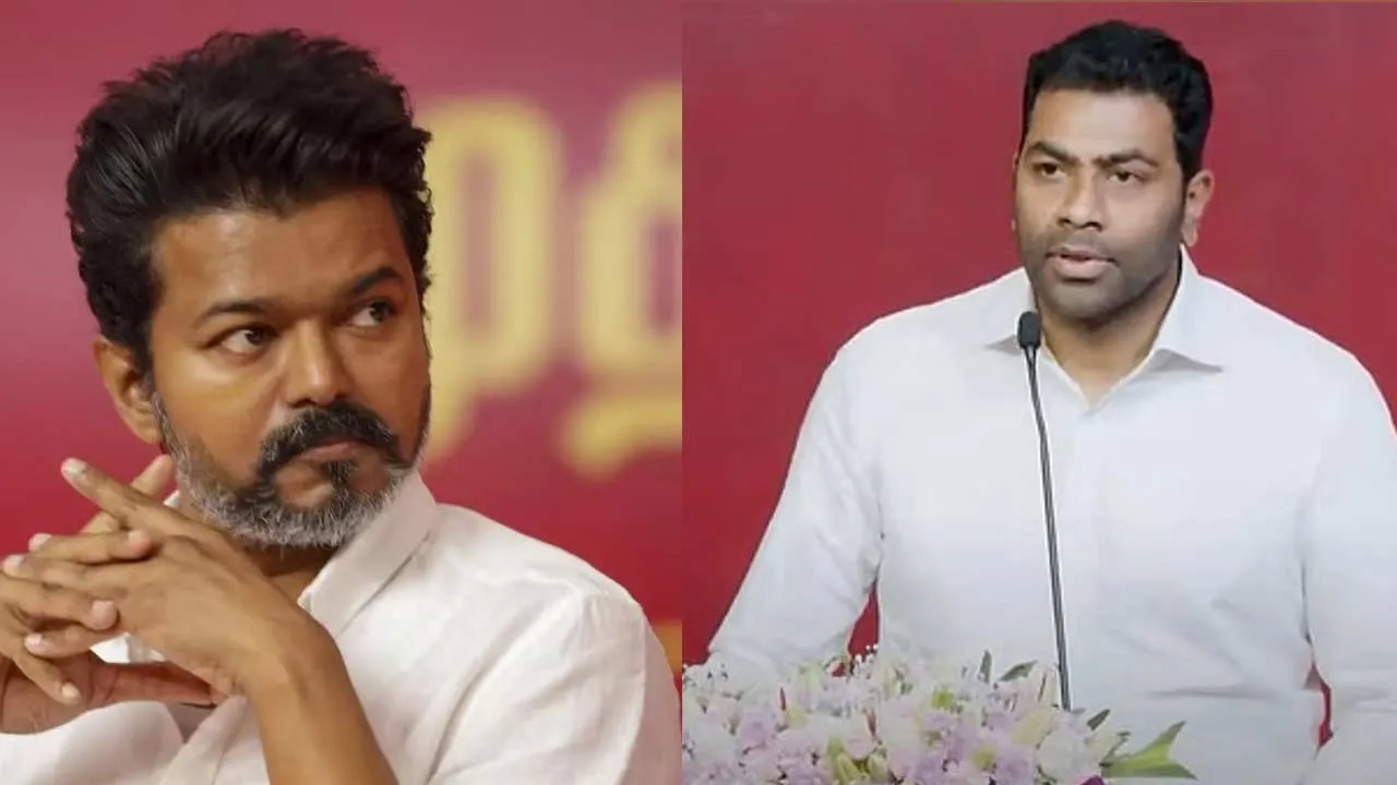  'Apologize inappropriately' - Vijay gives a dose to Adhav Arjuna Photograph: (tvk) 