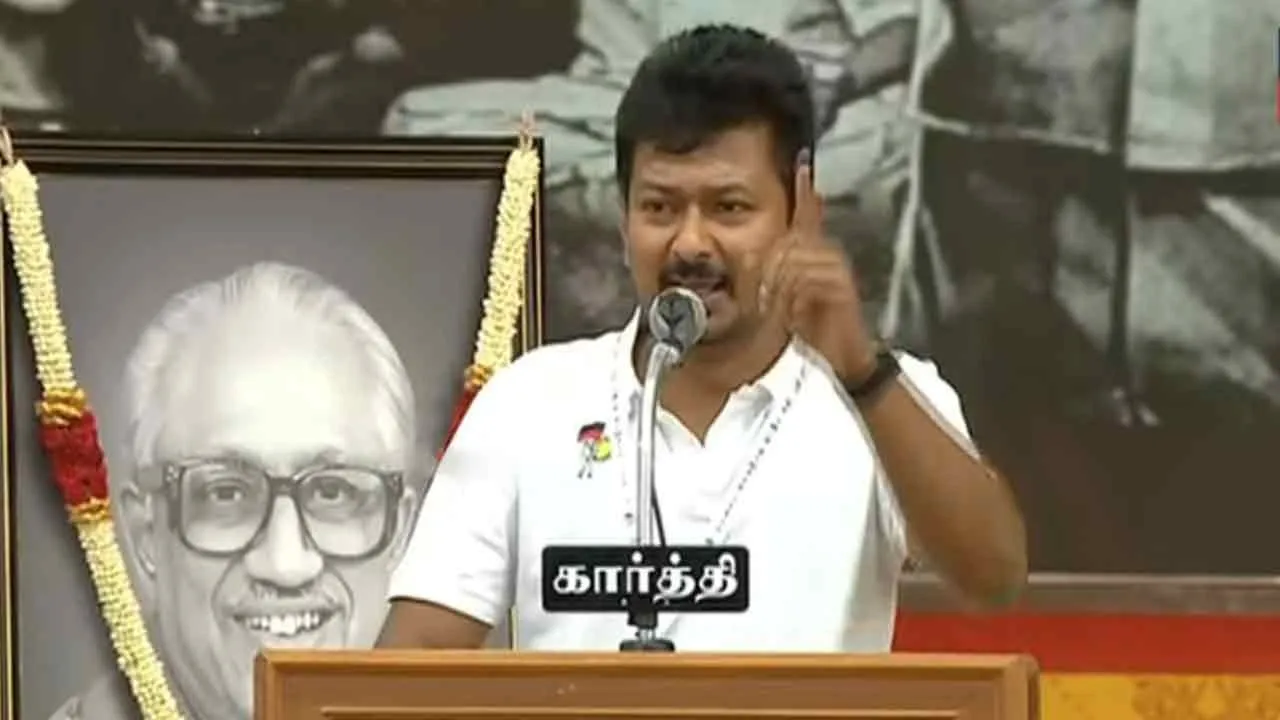  'For me, Tamil Nadu is out of control..' - Udhayanidhi's speech Photograph: (dmk) 
