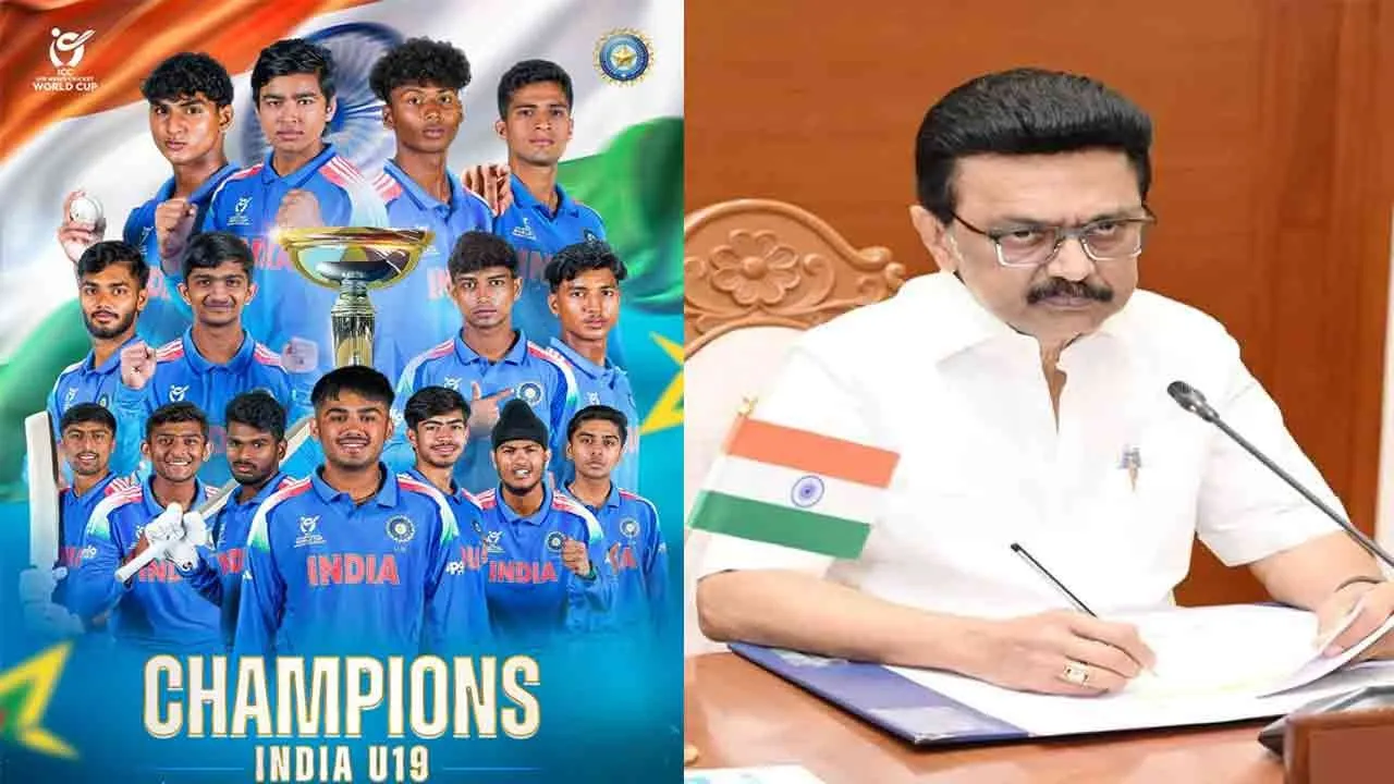  உலகக் கோப்பையை வென்ற இந்திய அணி : முதல்வர் மு.க. ஸ்டாலின் வாழ்த்து!