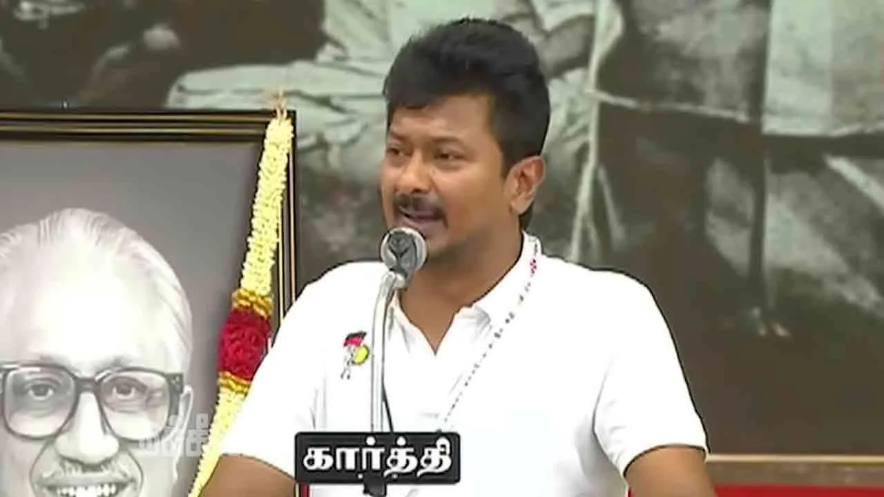  Udhayanidhi Stalin criticized Vijay at dmk youth wing conference 