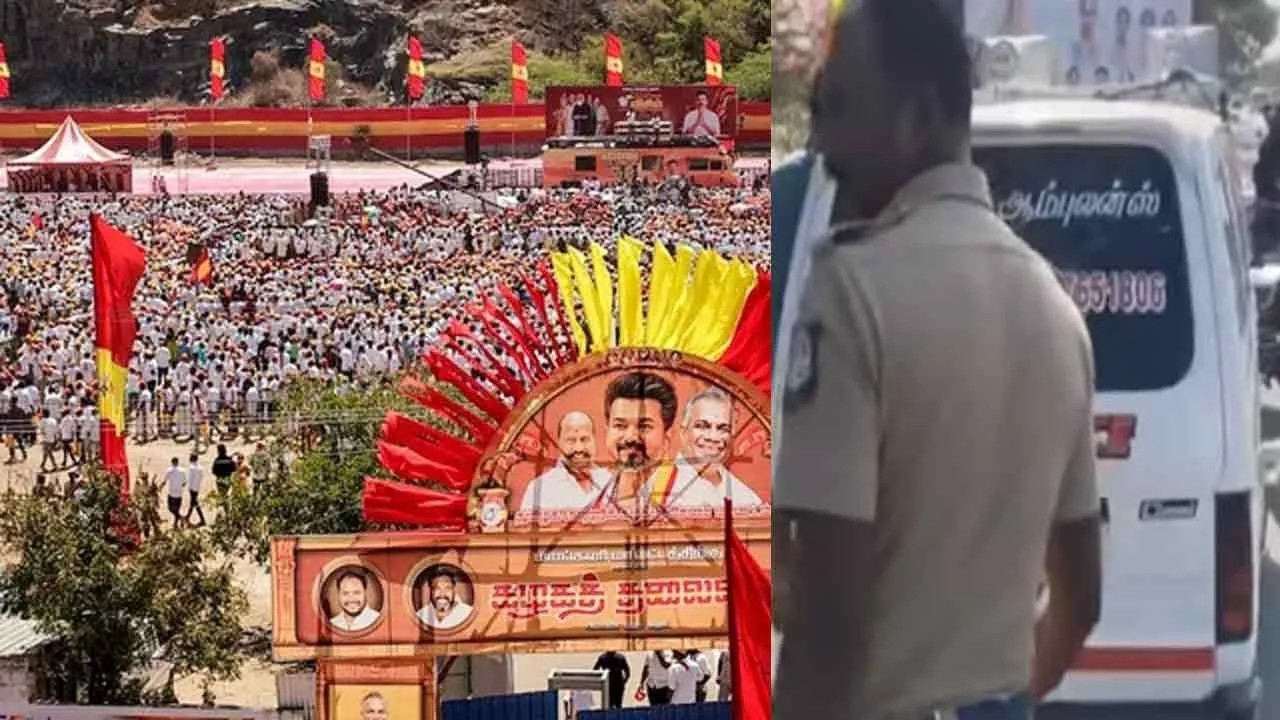  Another incident in the area where Vijay campaigned - Police investigation Photograph: (salem) 