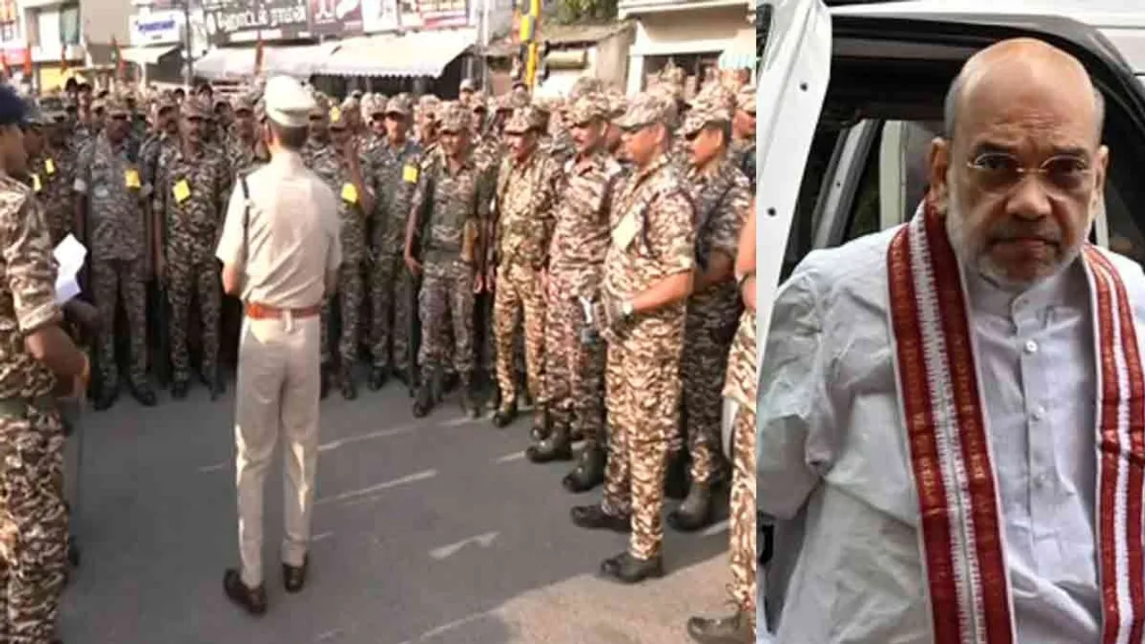  Amit Shah arrives in Trichy - Karaikal under the control of the Special Forces Photograph: (bjp) 