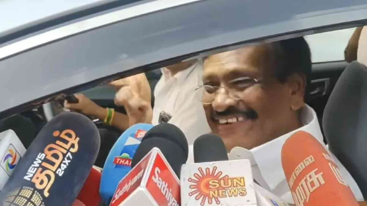  'Vijay has scored a half-century' - Minister  Nassar's action Photograph: (dmk) 