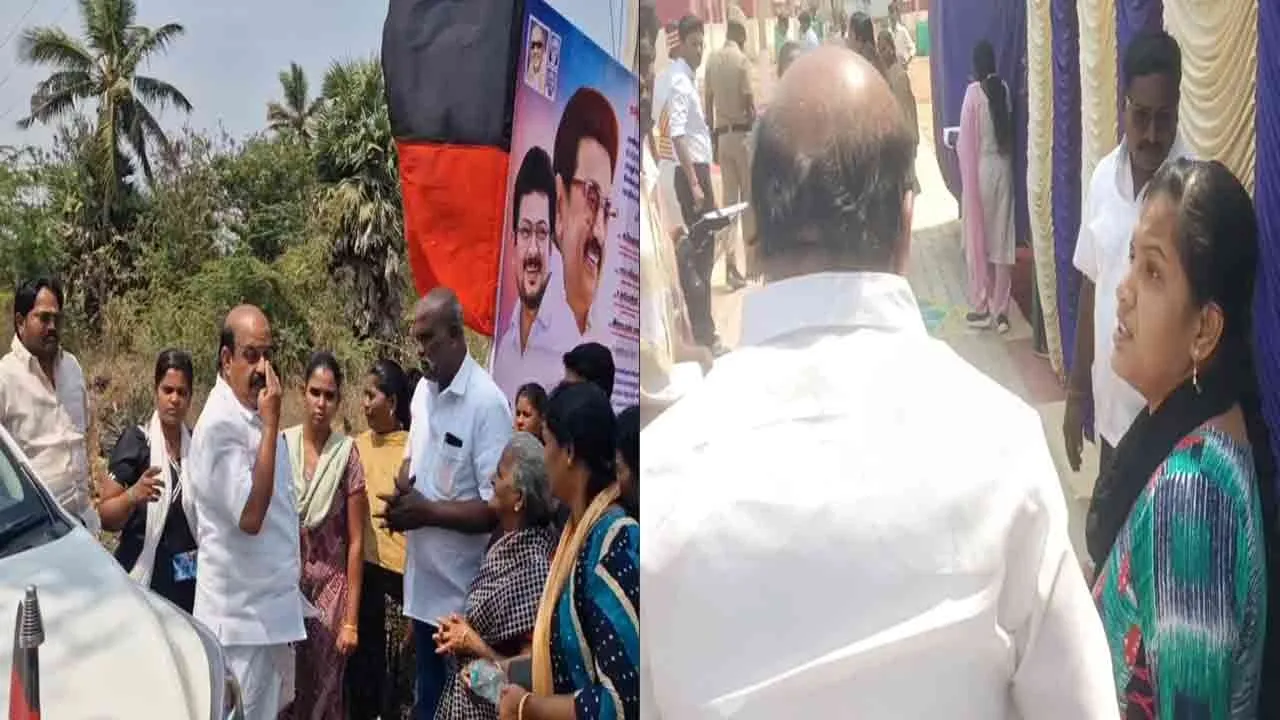  Sri Lankan Tamil rehabilitation camp woman cries to MLA 