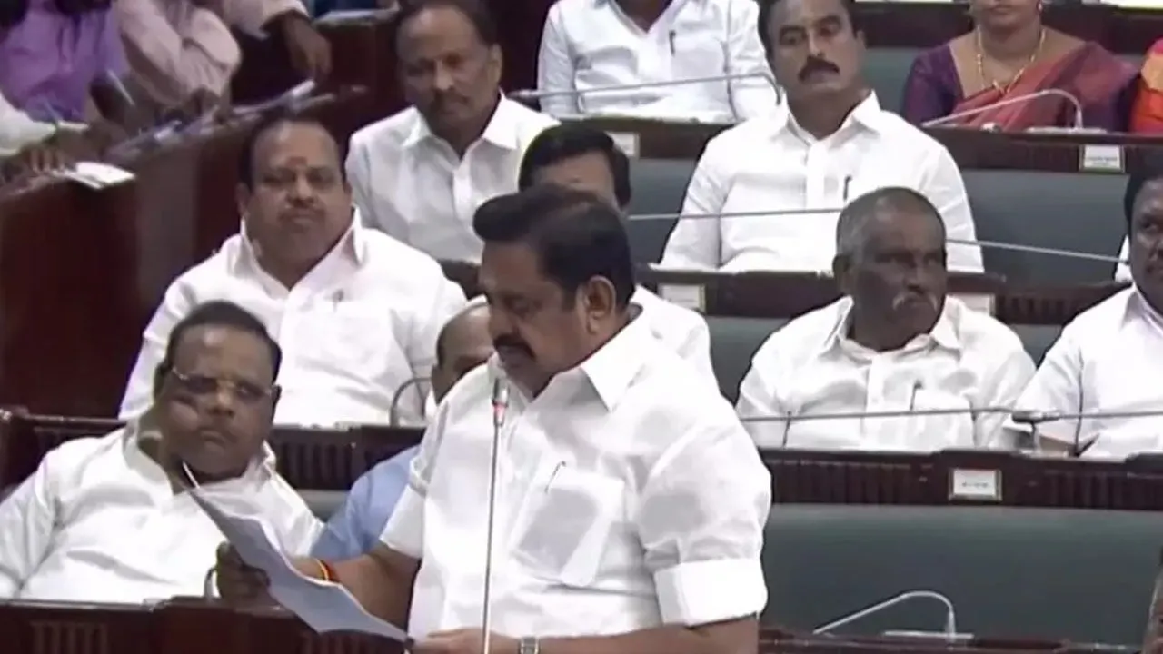  Edappadi Palaniswami's speech in the Assembly regarding Tamil Nadu's debt burden 