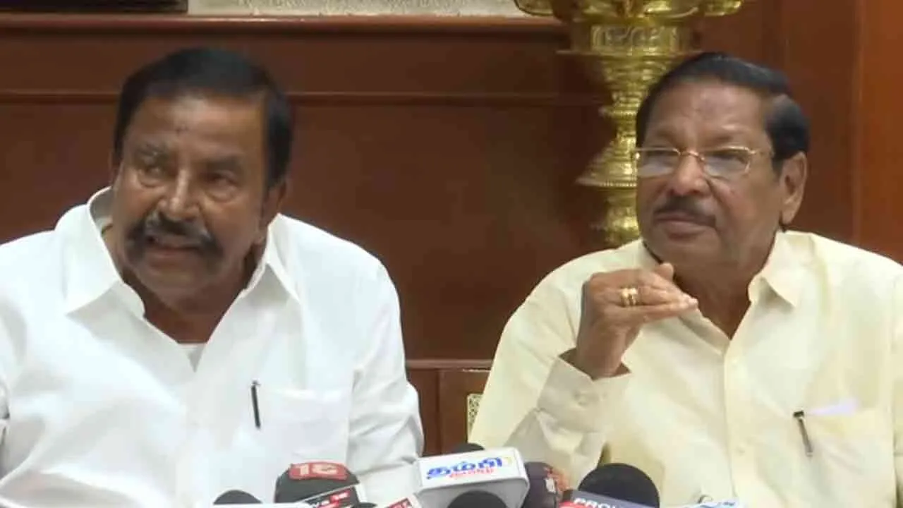  R.S. Bharathi said The BJP government is acting out of jealousy towards K.N. Nehru 