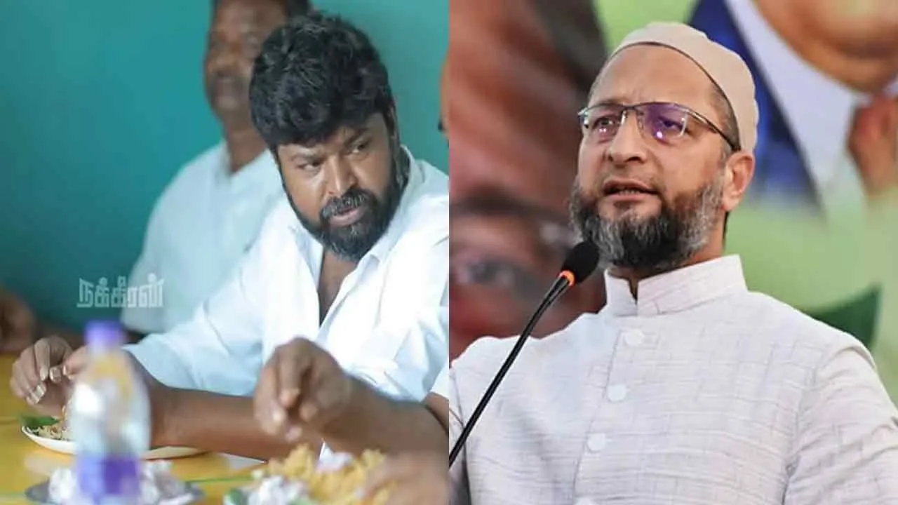  'Owaisi's team disappointed with the tent' - shared by V.S. Gnanavelan in Local Politics Photograph: (dmk) 