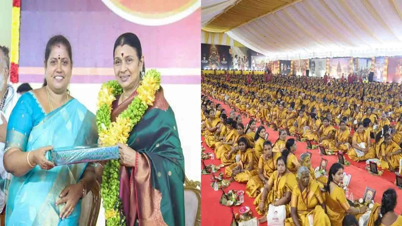  Durga Stalin inaugurated the grand Thiruvilakku Puja 