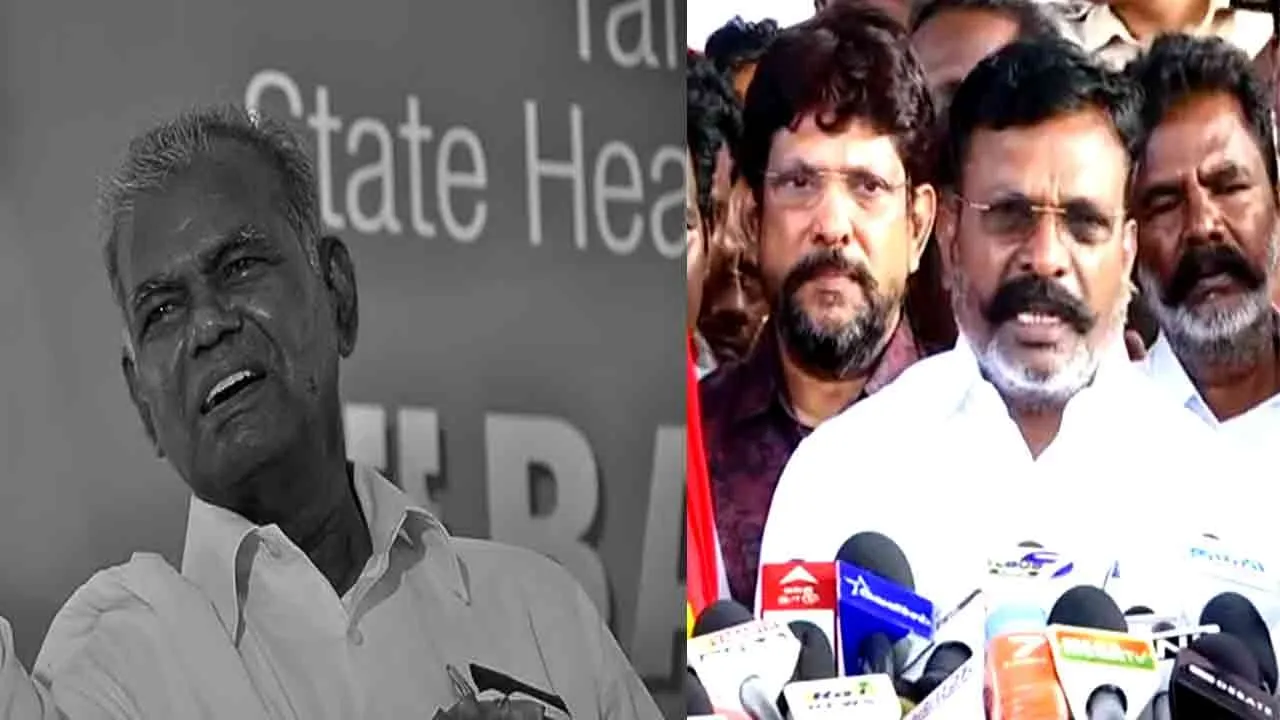  Thirumavalavan condoles the passing of Comrade Nallakannu 