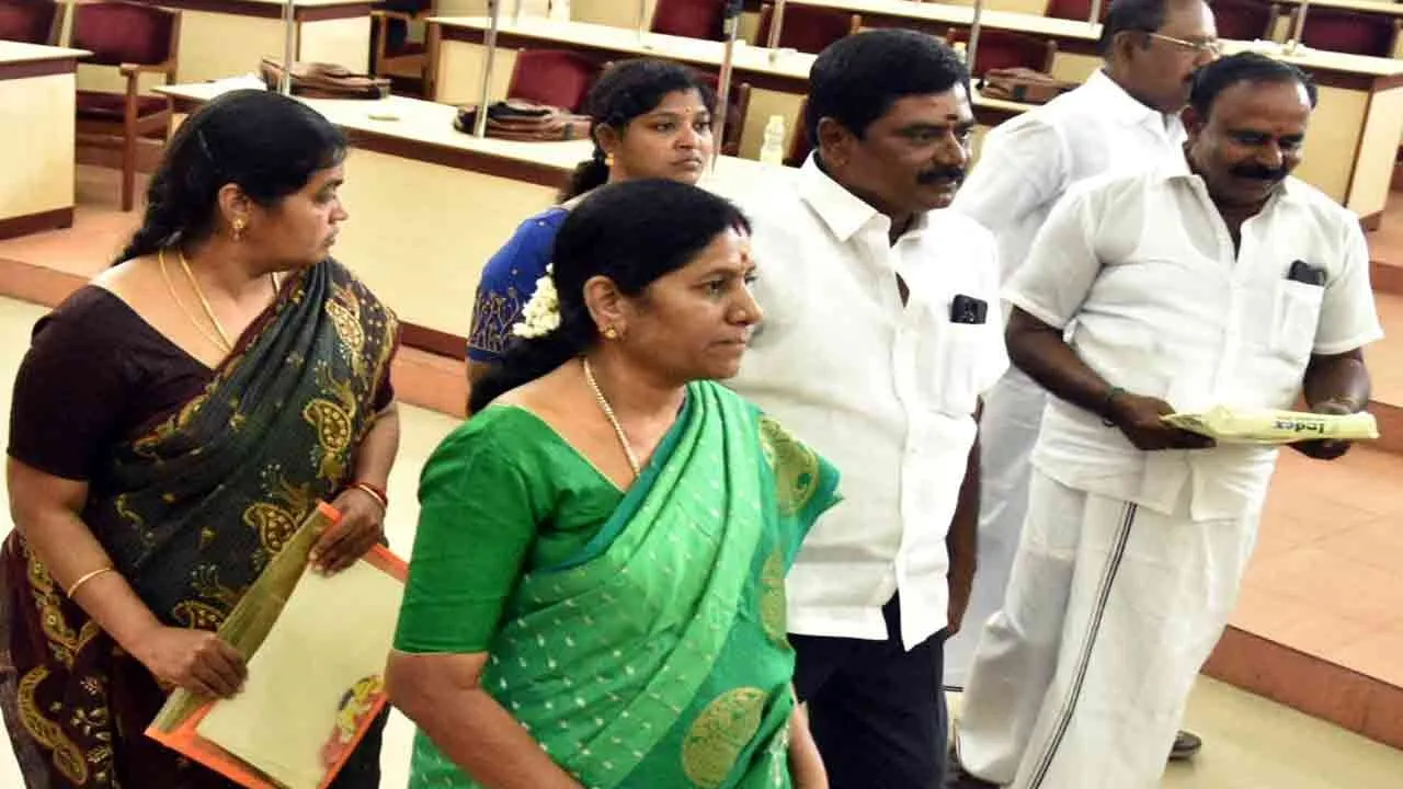  AIADMK members walk out Erode Corporation presents financial report for the year 2026-27 
