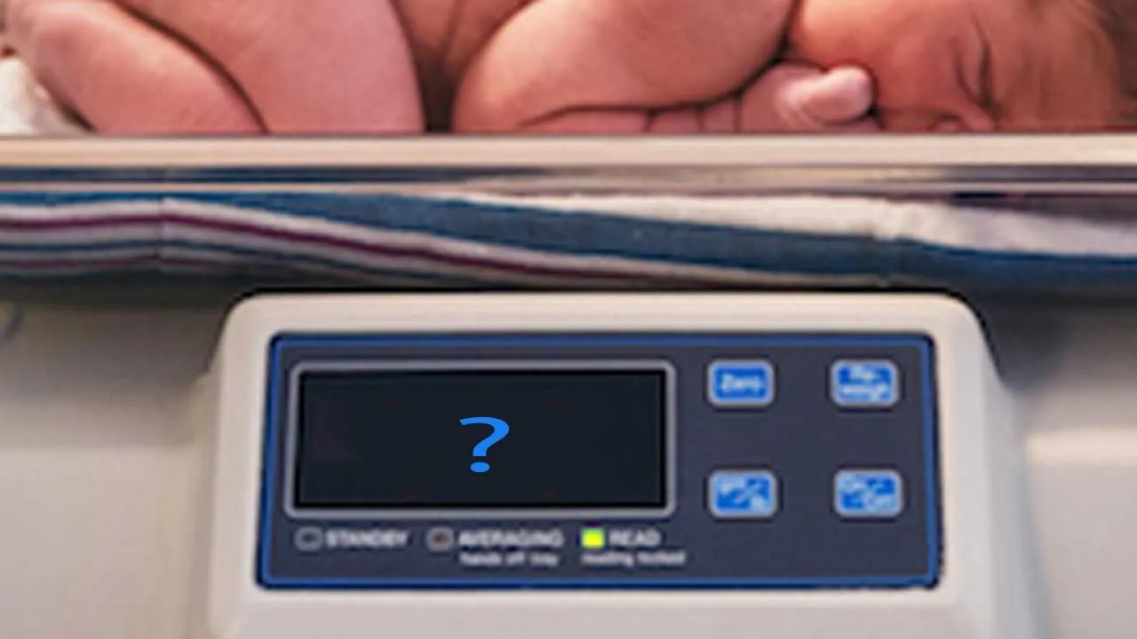  'Giant Baby' - Mother shocked to hear the weight of her newborn Photograph: (weight) 