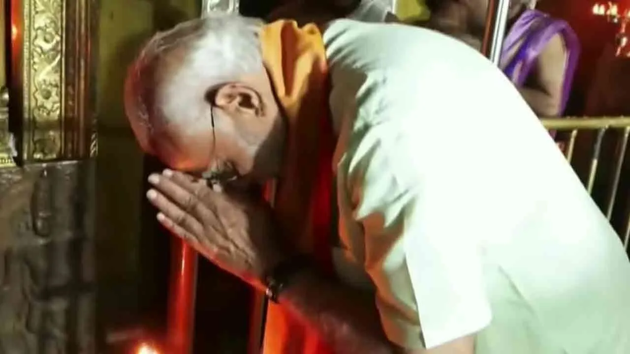  Prime Minister Modi had darshan of Lord Shiva at Thiruparankundram temple 