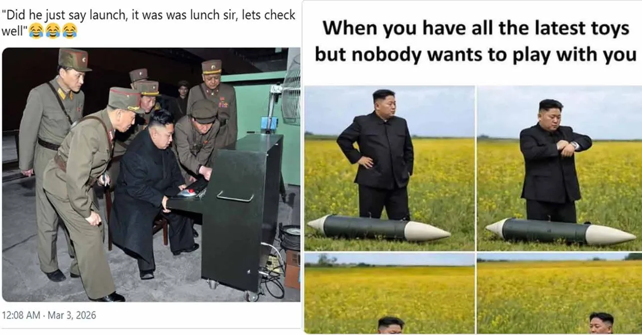  'When will you attack me?' - Kim Jong-un, meme material Photograph: (KIM) 