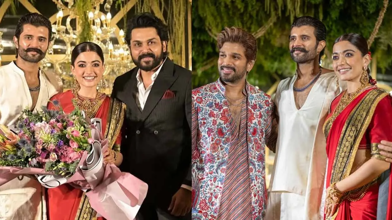  ‘இன்கேம் இன்கேம் இன்கேம் காவாலே...’ - ‘விரோஷ்’ திருமண வரவேற்பு கிளிக்ஸ்!