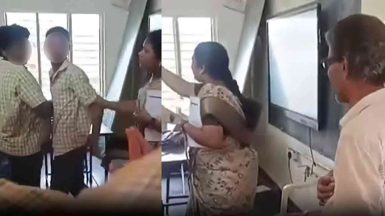  கண்டித்ததால் ஆத்திரம்; ஆசிரியரின் நெஞ்சில் ஓங்கி குத்த மாணவன்!