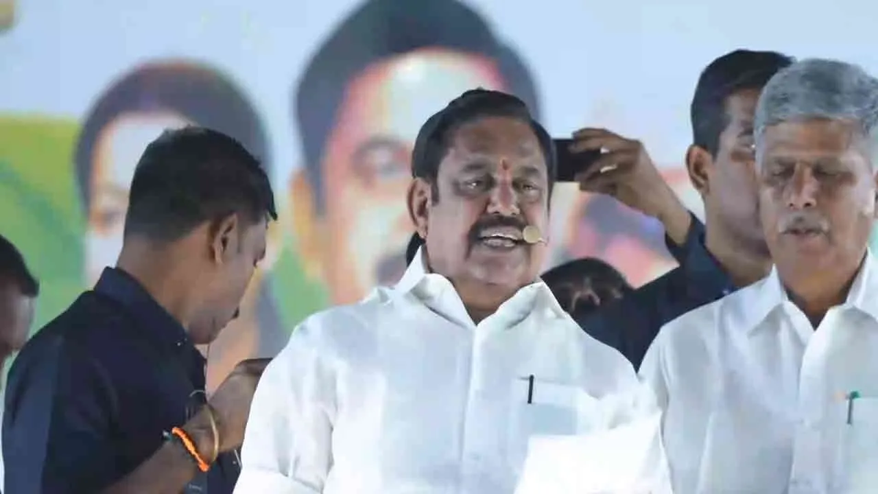  Edappadi Palaniswami criticizes DMKfor assembly election at erode 