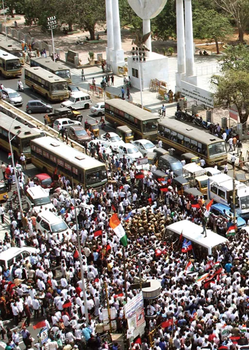  அலறிய அரசாங்கம்! திணறடித்த தி.மு.க. கூட்டணி! -தமிழக மக்கள் "பந்த்'!