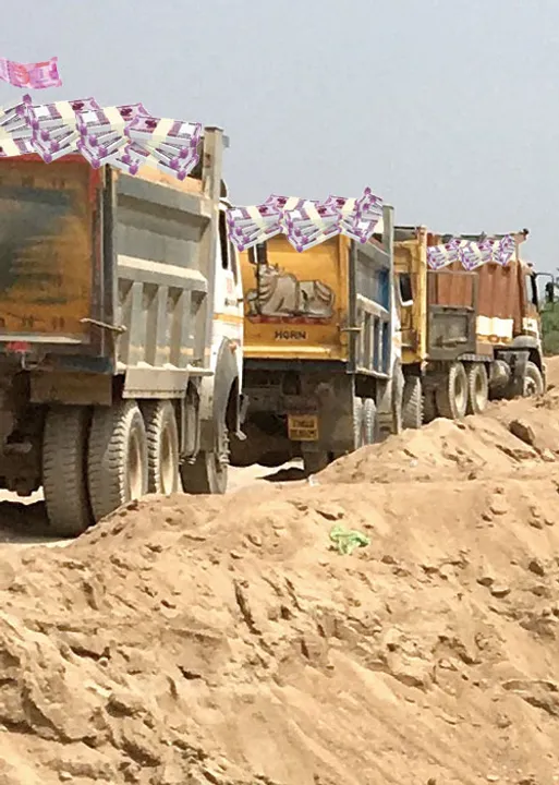  மலை மலையாய் பணம் குவிக்கும் மணல் கொள்ளை! -அரசு அதிகாரிகள் கூட்டணி!