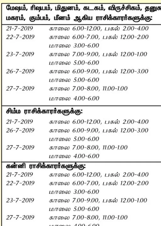  இந்த வாரத்தில் அனுகூலமான  நாளும், நேரமும் 21-7-2019 முதல் 27-7-2019 வரை