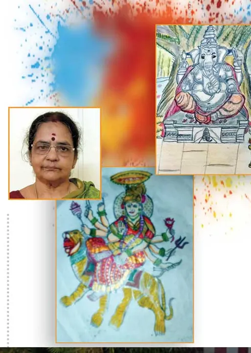  பக்தி ஓவியங்களில் பளிச்சிடும் பானுமதி! - விஜயா கண்ணன்