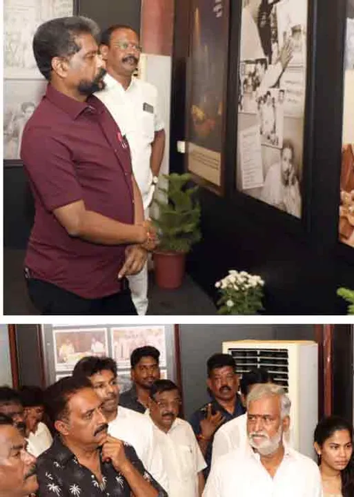  இளைஞர் சமூகத்துக்கு வழிகாட்டும் கலைஞர் புகைப்படக் கண்காட்சி! -அசத்திய சேகர்பாபு
